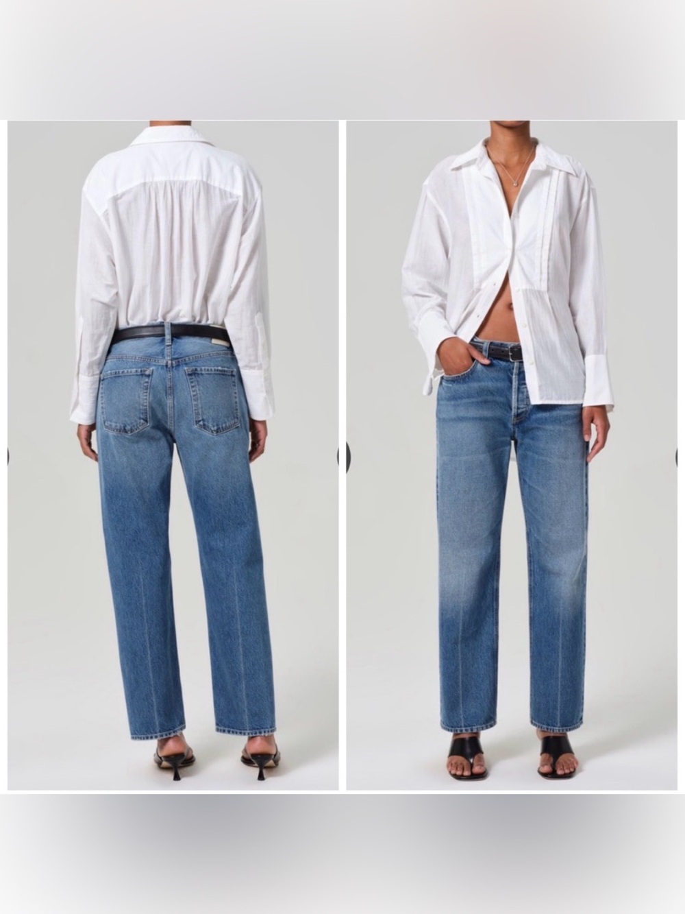 Citizens Of Humanity Neve Low Slung‎ Relaxed Straight Blue Marmont Jeans Size 32